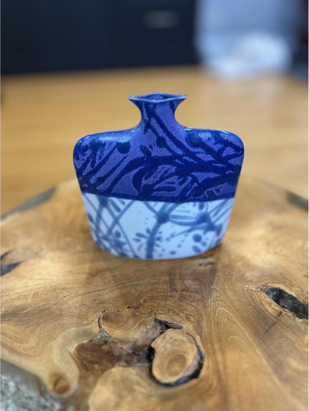 VTG Robin and Billie Bloom Vase, Signed and Stamped